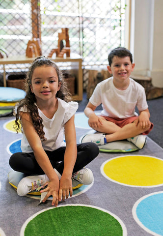 Lake Circles Placement 2x2m Carpet, Learning SPACE