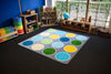 Lake Circles Placement 2x2m Carpet, Learning SPACE
