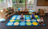 Lake Circles Rectangular Placement 3x2m Carpet-Kit For Kids,Mats & Rugs,Neutral Colour,Placement Carpets,Rectangular,Rugs,Wellbeing Furniture-Learning SPACE