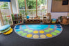 Lake Large Semi Circle Placement 4x2m Carpet, Learning SPACE