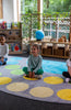 Lake Large Semi Circle Placement 4x2m Carpet, Learning SPACE