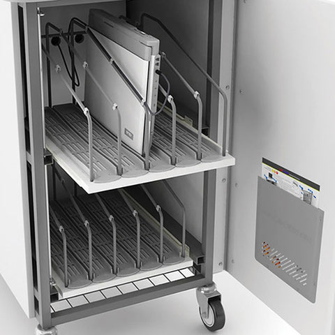 LapCabby 10 Device Vertical Mobile AC Charging Trolley, Learning SPACE