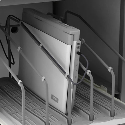 LapCabby 10 Device Vertical Mobile AC Charging Trolley, Learning SPACE