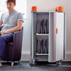 LapCabby 10 Device Vertical Mobile AC Charging Trolley, Learning SPACE