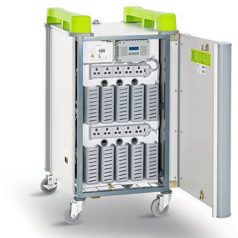 LapCabby 10 Device Vertical Mobile AC Charging Trolley, Learning SPACE