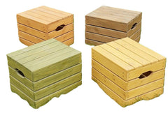 Large Coloured Crates Storage/Seats 4 Pack-Atelier,Children's Wooden Seating,Cosy Direct,Cosy Outdoor,Outdoor Seating,Seating,Storage Bins & Baskets,Wellbeing Furniture-Learning SPACE