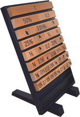 Large Fraction, Decimal, Percentage, Pie Board, Learning SPACE
