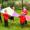 Large Rainbow Wave Parachute Style-Active Games,EDUK8,Garden Game,Gross Motor and Balance Skills,Outdoor Play,Outdoor Toys & Games,Physical Development-Learning SPACE