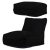 Large Study Lounger Bean Bag & Footstool Set, Black Learning SPACE