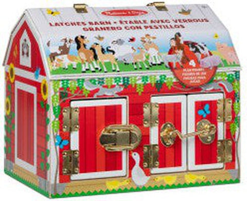 Latches Barn – Wooden Fine Motor Toy-Baby Wooden Toys,Farms & Construction,Fine Motor Skills,Gifts For 2-3 Years Old,Gifts For 3-5 Years Old,Imaginative Play,Small World-Learning SPACE