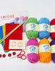 Learn to Knit Starter Set Kit for Children-Art Pack,Arts & Crafts,Bigjigs Toys,Craft Activities & Kits,Dyspraxia,Early Arts & Crafts,Fine Motor Skills,Primary Arts & Crafts,SCOTEXCEL,Threading-Learning SPACE