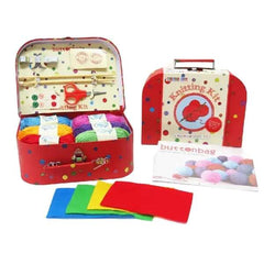 Learn to Knit Starter Set Kit for Children-Art Pack,Arts & Crafts,Bigjigs Toys,Craft Activities & Kits,Dyspraxia,Early Arts & Crafts,Fine Motor Skills,Primary Arts & Crafts,SCOTEXCEL,Threading-Learning SPACE