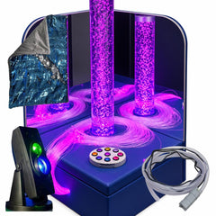 Connect Pro Portable Sensory Corner with 1.2m Bubble Tube & Fibre Optics