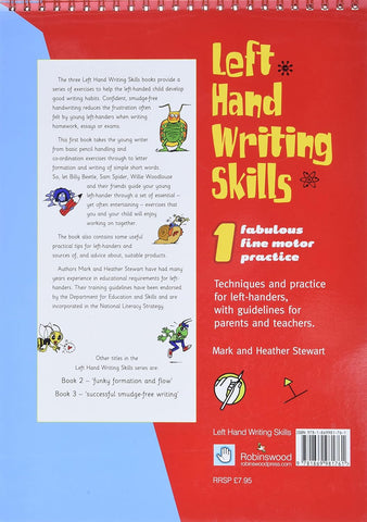 Left Hand Writing Skills Book Set - Contains Books 1, 2 and 3, Learning SPACE