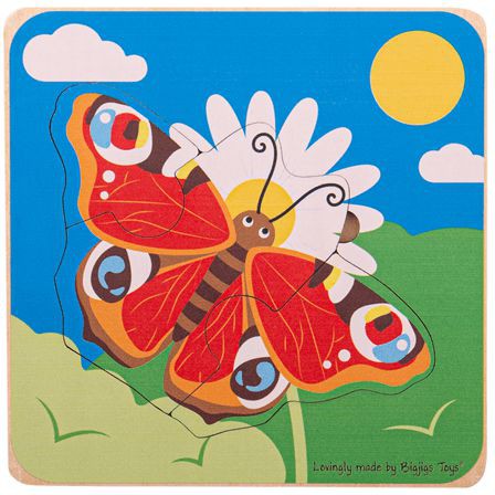 Lifecycle Layer Puzzle - Butterfly-13-99 Piece Jigsaw,2-12 Piece Jigsaw,Bigjigs Toys,Games & Toys,SCOTEXCEL,Sound. Peg & Inset Puzzles,Stock,World & Nature-Learning SPACE