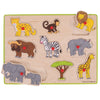 Lift Out Puzzle (Safari)-Animals,Bigjigs Toys,Games & Toys,SCOTEXCEL,Sound. Peg & Inset Puzzles,Wooden Toys-Learning SPACE