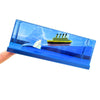 Light Up Ship Liquid Timer tilted to show the ship and iceberg floating in blue liquid