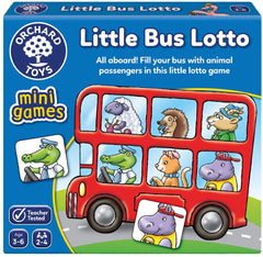 Little Bus Lotto Mini Game-Early Years Maths,Early Years Travel Toys,Games & Toys,Gifts for 5-7 Years Old,Maths,Maths Toys,Memory Pattern & Sequencing,Orchard Toys,Primary Games & Toys,Primary Maths,Primary Travel Games & Toys,Stock-Learning SPACE