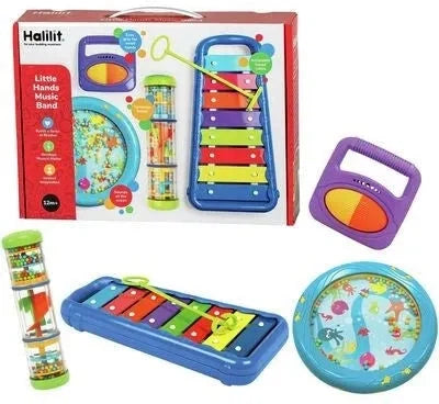 Little Hands Music Band Gift Set-AllSensory,Baby Cause & Effect Toys,Baby Musical Toys,Baby Sensory Toys,Calming & Anxiety,Down Syndrome,Early Years Musical Toys,Gifts for 0-3 Months,Gifts For 1 Year Olds,Gifts For 3-6 Months,Gifts For 6-12 Months Old,Halilit Toys,Helps With,Music,Neuro Diversity,Sensory Seeking,Sound Equipment,Stock-Learning SPACE