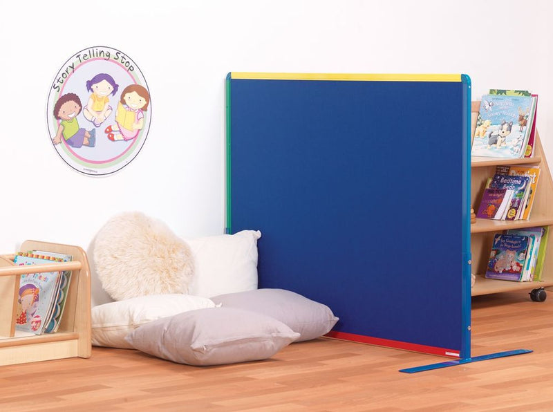 Little Rainbows Freestanding Junior Partition, 1200mm(w)x900mm(h) Blue Learning SPACE