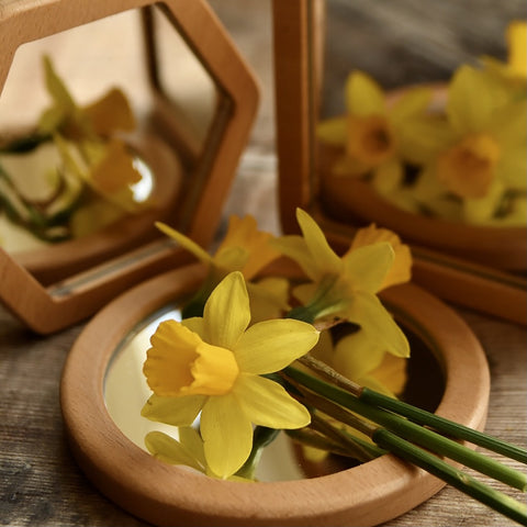 Wood Frame Shape Mirrors (4Pk)-Baby Soft Play and Mirrors,Calming & Anxiety,Emotions & Self Esteem,Learn Well,Mirror,Nursery,Sensory Mirrors,Social Emotional Learning,Social Stories & Games & Social Skills-Learning SPACE