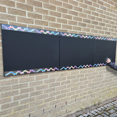 Long Indoor/Outdoor Mural Chalkboard, Learning SPACE