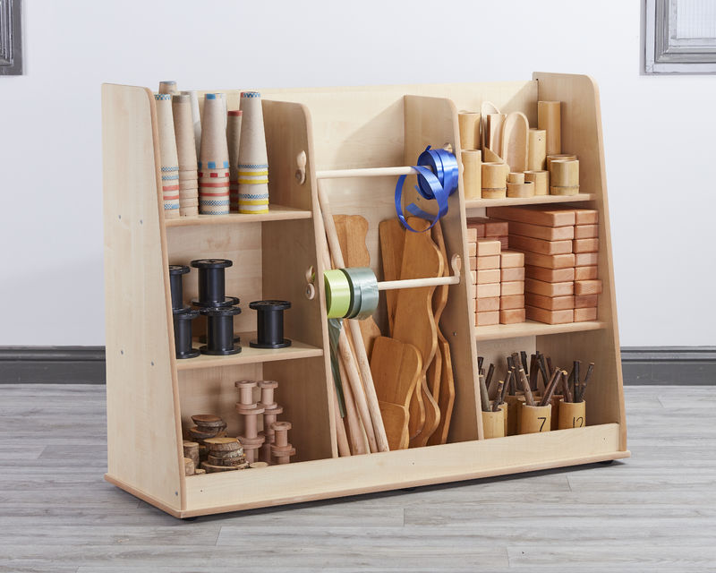 Loose Parts Free Standing Shelving - Maple, Learning SPACE