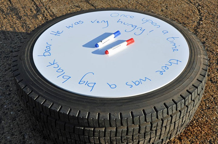 Lorry Tyre Writing Whiteboard Circle, Learning SPACE