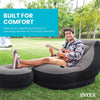 Loungin' Around Ultra Lounge with Ottoman - Grey