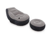 Loungin' Around Ultra Lounge with Ottoman - Grey