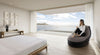 Loungin' Around Ultra Lounge with Ottoman - Grey