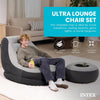 Loungin' Around Ultra Lounge with Ottoman - Grey