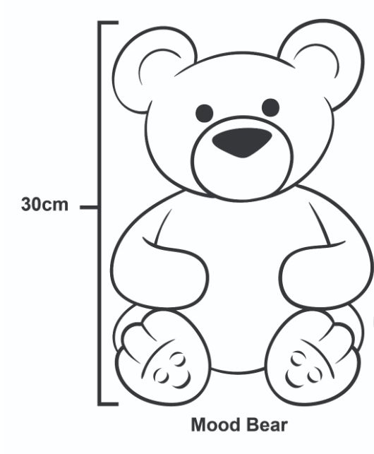 Love Bear - Mood Bear, Stuffed Toys Learning SPACE