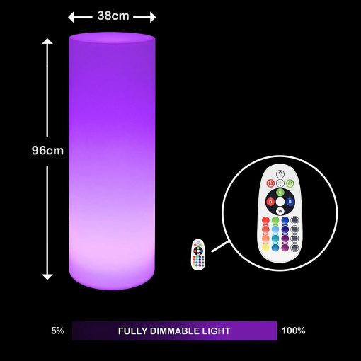 Lumina Colour Changing Cylinder, Novelty Lighting Learning SPACE