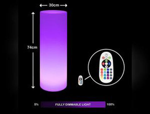 Lumina Colour Changing Cylinder-Novelty Lighting-ADD/ADHD,Autism,Calming & Anxiety,Calming and Relaxation,Colour Columns,Helps With,Home Bubble Tubes & Walls,Lumina,Neuro Diversity,Playlearn,Rainbow Theme Sensory Room,Teenage Lights-Learning SPACE