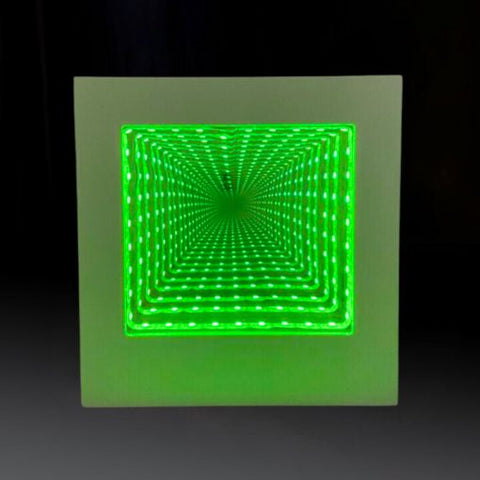 Lumina Colour Changing Square Tunnel Infinity Lamp, Learning SPACE