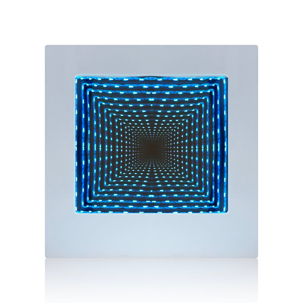 Lumina Colour Changing Square Tunnel Infinity Lamp, Learning SPACE