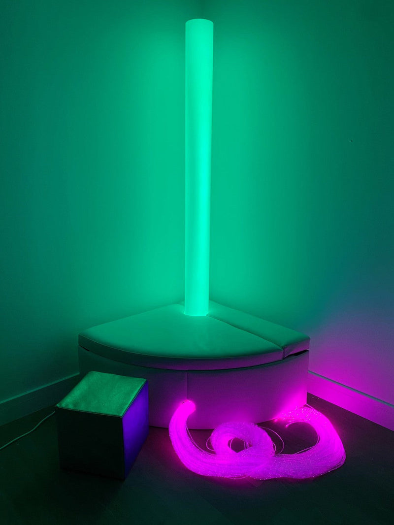 Lumina Corner Padded Plinth (For 15cm Diameter Bubble tubes), Learning SPACE