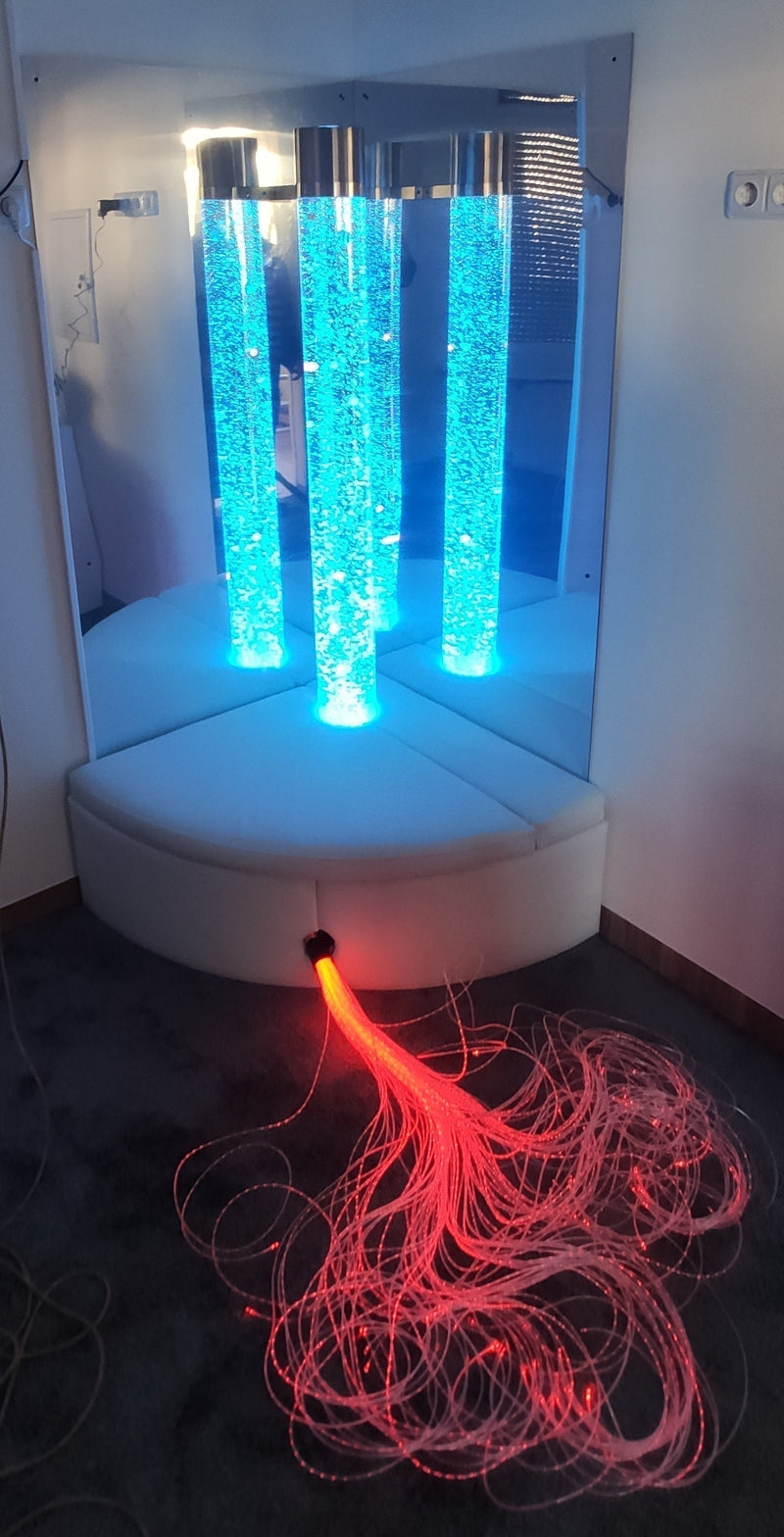 Lumina Corner Padded Plinth (For 15cm Diameter Bubble tubes), Learning SPACE