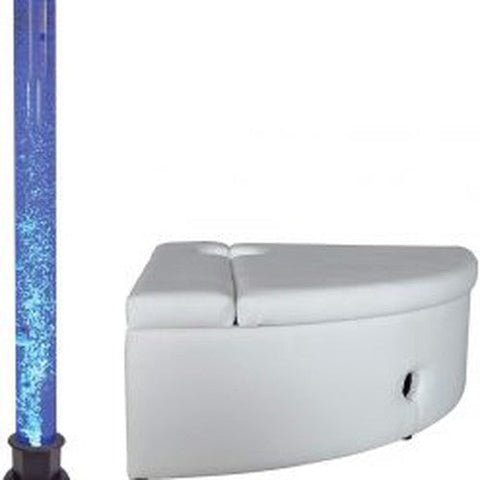 Lumina Corner Padded Plinth (For 15cm Diameter Bubble tubes)-Bubble Tube Accessories,Dropship,Home Bubble Tubes & Walls,Lumina,Playlearn,Plinths,Soft Play Sets-Learning SPACE