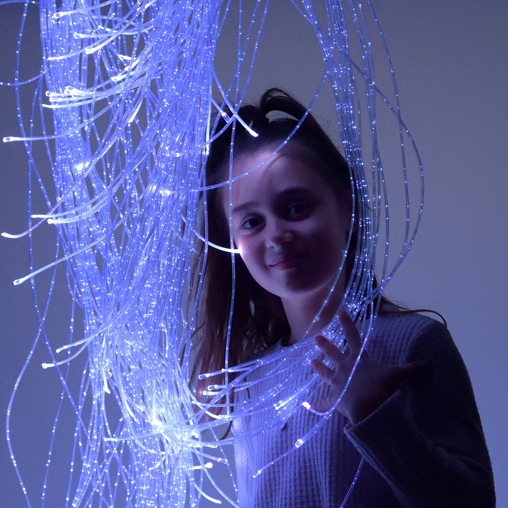 Lumina Fibre Optic Tails 2m (With Lightsource)-Fibre Optic Lighting,Playlearn,Sensory Room Lighting,string light-Learning SPACE