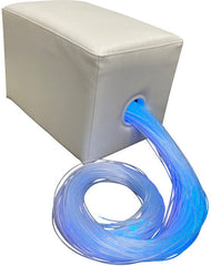 Lumina Fibre Optics White Padded Seat and Surround-Fibre Optic Lighting,Lumina,Padded Seating,Playlearn,Plinths,Seating,Stock-Learning SPACE