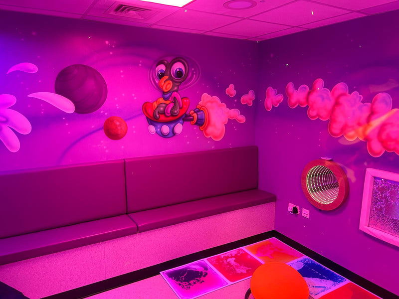 Lumina Infinity Mirror Tile with Remote, Learning SPACE