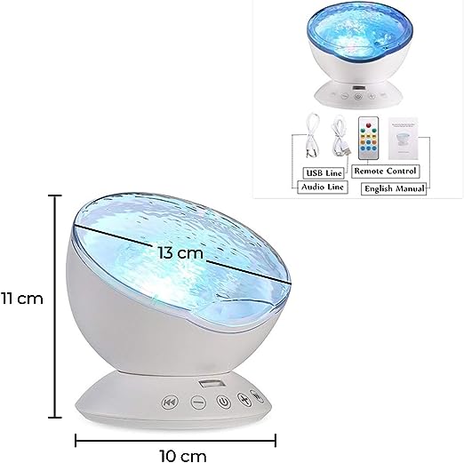 Lumina Ocean Wave Projector with Sounds and Speaker, Learning SPACE