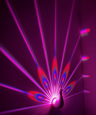 Lumina Peacock LED Projector Wall Light, Learning SPACE