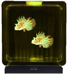 Lumina Square Light-Up Fish Tank - 2 Tropical Fish, Learning SPACE