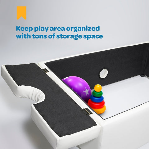 Lumina Square Padded Plinth (For 15cm Diameter Bubble Tubes)-Bubble Tube Accessories,Home Bubble Tubes & Walls,Lumina,Playlearn,Plinths,Soft Play Sets,Stock-Learning SPACE