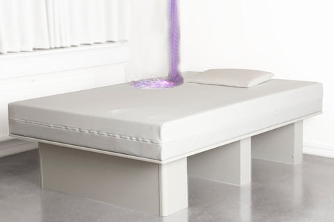 Luxury Massage Waterbed-Akva Waterbeds,Calming & Anxiety,Dropship,Vibration & Massage,Waterbeds-Hoist Accessible-White-F1 - Very Soft / High Motion-LSWBMHBW-F1-Learning SPACE