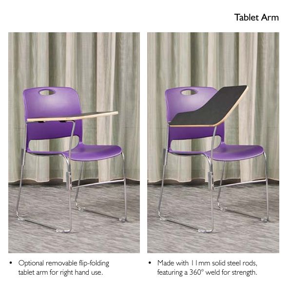 Maestro HD Padded Stacking Chair, Learning SPACE