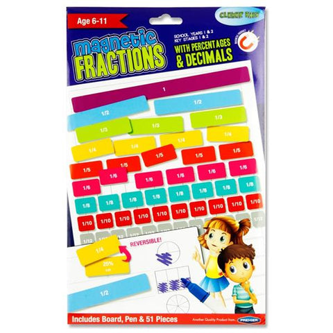 Magnetic Fractions - Percentages And Decimal Set, Learning SPACE